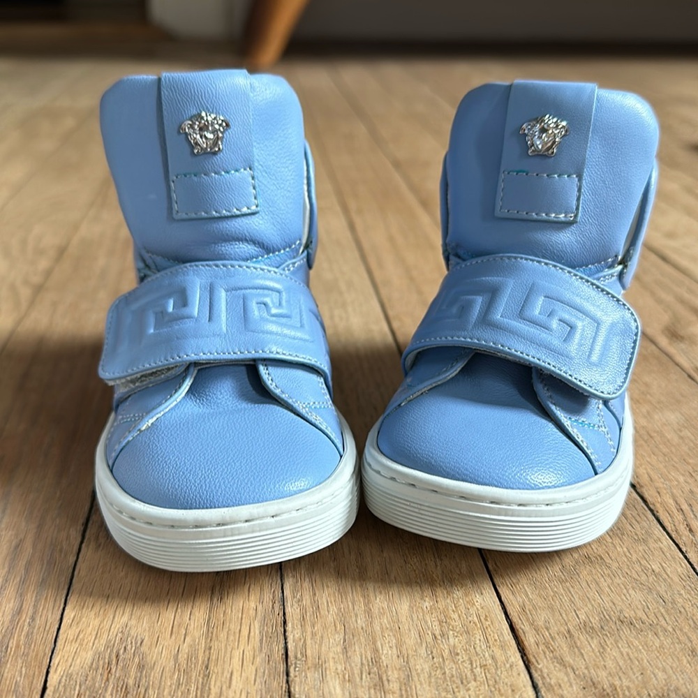 Never worn young Versace sneakers